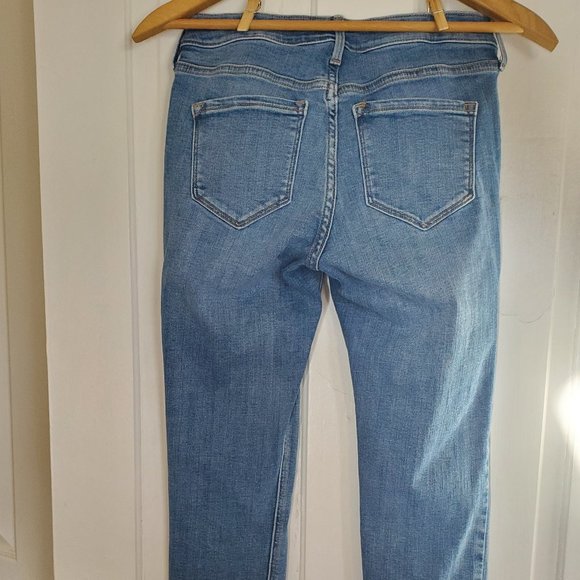 Old Navy Women's 0 Rockstar Super Skinny Medium Wash Jeans - Picture 2 of 6